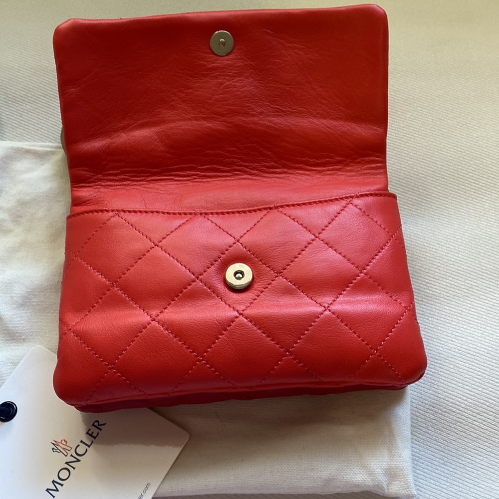 Moncler Poppy Quilted Leather Crossbody - Picture 2 of 7